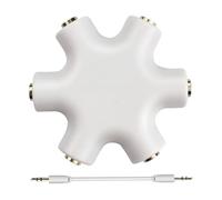 Headphone Divider, Headphone Adapter | 3.5 mm Jack Splitter for Headphones PC Laptop Phone Mixed Games and Music