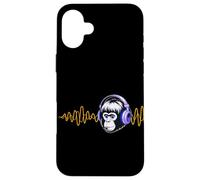 Headphone DJ Monkey, Sound Mixing Engineer and Producer Case for iPhone 16 Plus