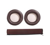 Headphone Ear Pad Headband Cover Replacement Set, Brown | Protein Leather Foam Cushions