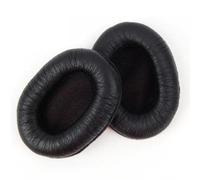 Headphone Earpads for Sony MDR-7506 MDR-V6, Black Artificial Leather, Replacement Ear Cushions, 2 Pack