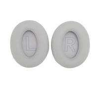 Headphone Earpads Replacement Protein Leather Ear Cushions for Anker Soundcore Life Q20 Q20 BT Enhanced Noise Isolation Comfortable Durable Memory Foam Soft Ear Pads Easy to (Grey)