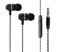 Headphone For Huawei Y6 2018 - Headphone with Microphone and Remote High Definition Earphones [Noise Isolating] Earbuds Ultra [Bass Driven] Clear Stereo Sound (BLACK)