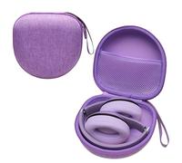 Headphone Headset Case Compatible with Beats, JBL, BERIBES, Soundcore Anker, KVIDIO, Skullcandy, Picun, JLab JBuds Lux ANC/Go Lux ANC Wireless Foldable Headphones, Travel Carrying Purple Case