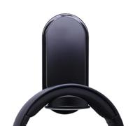 Headphone Holder, Black Adhesive Headphone Stand for Desk, Foldable Holder with Premium Silicone Pad, Magnetic Sticky PC Gaming Headset Earphone Clamp for AirPods Max, Gaming for Most Headphones