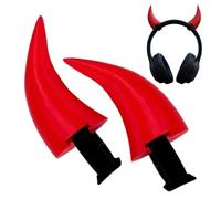 Headphone Horns Attachment - 3D Printed Headset Accessories | Cute Headset Attachment | for Women Men Adults Students Travelers Runners Music Lovers Streamers Working Studying Live Streaming