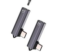 Headphone Jack Adapter (2Pack)USB C AUX 3.5mm for iPhone17 16 15 Pro Max Compatible with Samsung Cable Audio Type C Charger for Apple Car Splitter Earphone Adaptor Dongle DAC Converter Microphone Pulg