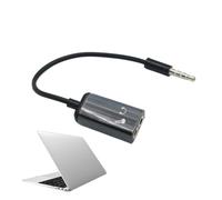 Headphone Jack Splitter - 3.5mm Stereo Audio Y-Cable, Female Output, Gold-Plated Connectors, Airplane Travel Accessory | High Fidelity Sound Sharing Solution For Car Stereo Games Movies Multiple