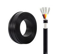 Headphone Line, Signal PVC Control Shielded Wire 4 Core Audio Copper Cable Low Pressure UL2547 24AWG 22AWG 20AWG 18AWG for LED(25ft,18AWG-4C)