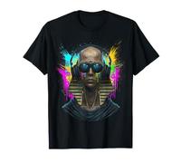Headphone Print Sunglasses Sphinx T-Shirt