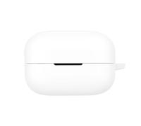 Headphone Protective Cover for SONY LinkBuds Clip WF-LC900, Wireless Earbuds Cover Silicone Soft Case, Shockproof Shell Case Protective Sleeve with Hook (white)