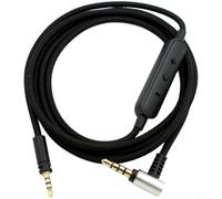 Headphone Replacement Cable 1.2m 3.5mm Aux Cord with Mic Volume Control Nylon for braided OFC Wire(Wired Edition)