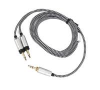 Headphone Sound Cable Replacement Durable Nylon Woven Cable for Focal Elegia Stellia Elear Radiance for Computer Smartphone Guitar 51.2in