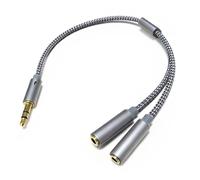 Headphone Splitter 2 way, 3.5mm Headphone Jack to Dual Headphones Jack Audio Splitter for Music Sharing, Suit for iPhone, Samsung, iPad, Tablet, Laptop