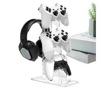 Headphone Stand, Console Stand, 3 Tier Storage Shelf with Presentation Function for Table, Bedroom, Living Room, Game, Desk, Entertainment