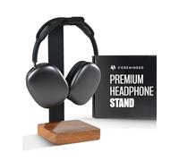 Headphone Stand For Desk, Wooden Headset Stand For Desk, Headphone Holder Desk Stand Wood, Gaming Headphone Stand, Wood Headphones Stand, Head Phone Stand, Compatible With Airpods Max, Beats - Walnut