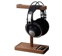Headphone Stand - Headphone Stand, Table Headphone Stand | High Quality Solid Headset Holder with Elegant Design, Natural Finish and Robust Construction for the Org