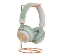 Headphone Stand - Metal Earphone Stand Holder | Gold Headphone Holder Support Rack | Headset Holder Table Desk Display Stand Rack for All Headphones Size - Gold/Rosy (9inch)