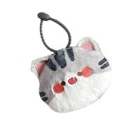 Headphone Storage Bag for Girls Plush Cats Change Purse Charm Cartoon Animal Storage Box Lovely Coin Cats Coin Plush Headphone Case Charm Lovely Change Small Wallet