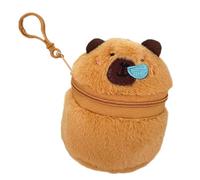 Headphone Storage Bag Lovely Capybara Coin Purse Pendant Coin Pouches Money Bag Plush Wallet Cartoon Animal Change Purse Plush Wallets Lovely Capybara Pendant Storage Animal