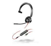 Headphone With Microphone Poly Blackwire 3315 Black NEW