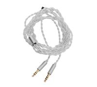 Headphone Y Splitter Cable 49.21 Inch Dual 3.5mm to 2.5mm 3. 4.4mm Adapter for Gaming and Music (Silver)