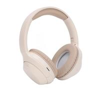 Headphones Over Ear, Wireless Headphones with Microphone, Deep Bass Stereo Foldable Lightweight Headset, Long Playtime, for Travel, Work, Home (Khaki)