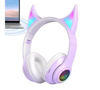 Headphones - Portable Wireless Headphones Devil Cat Ear | Stn25 Demon Cat Ear Bluetooths, Wireless Sports Headphones Electronic Sports Accessory for Est