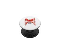 Headphones Print Graphic Red Panda PopSockets Adhesive PopGrip