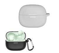 Headphones Silicone Case Compatible with Redmi Buds 8 Pro - 1.8mm Shockproof Cover with Wireless Charging Support for Daily Use and Travel (Gray)