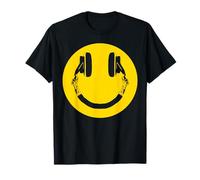 Headphones Smile Grunge Music Music Lover T-Shirt