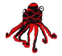 Headpiece Carnival Halloween for Adults, Tricky, Funny Headwear, Hat Crochet Yarn, Crochet Hat, The Perfect Addition to Your Everyday Winter Hat Women (Black, One Size)