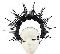 Headpiece Crown Goth Flower Crown HaloCrown Headband Headband HaloCrown Headpiece