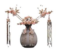 Headpiece Women Hair Accessories Flower Crystal Pearl Hair Pins Handmade