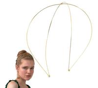 Headpiece Women Wedding Headbands for Bride Metal Hair Bands Adult Girls Gold Plain Styling Hairhoop Ladies Headbands for Hair 4017