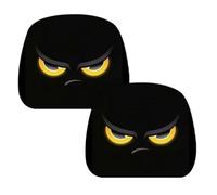 Headrest Covers For Car - 2 Pcs Funny Cartoon Eyes,Elastic Washable Auto Covers, Ghostly Face Style | Decorative Interior Accessories For Cars Trucks Camper SUVs, Long Distance Travel Pa