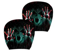 Headrest Covers for Cars Scary Spooky Soft Halloween Decor