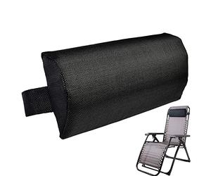 Headrest Cushion Head Pillow, Deck Chair Head Cushion, Sun Lounger Pillow Neck Support With Elastic Band, Adjustable Recliner Chair Head Pillow For Patio Garden Folding Hanging Chairs And Deck Chairs