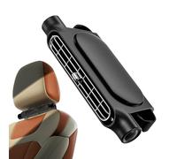 Headrest Fan, Backseat Car Cooler, Angle Adjustable Vent, 3000mAh Rechargeable Battery, Quiet Airflow Design, Black 1-Pack, For Van Truck RV Road Trip Camping,Portable Fan
