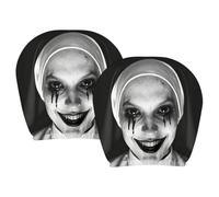 Headrest for Car | 2 Pieces Horror Print Reusable Interior Decoration, Headrest Protector for Car | for Long Travel, Daily Use, SUV, Truck and Car