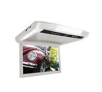 Headrest Monitor for Cars Back Seat 12.1 Inch Car Roof Monitor TFT Flip Down Screen Overhead Multimedia Player Ceiling Roof Mount Display Build In FM Transmitter Rear Entertainment System(12.1 inch gr