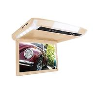 Headrest Monitor for Cars Back Seat 12.1 Inch Car Roof Monitor TFT Flip Down Screen Overhead Multimedia Player Ceiling Roof Mount Display Build In FM Transmitter Rear Entertainment System(12.1 inch be