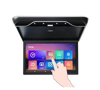 Headrest Monitor for Cars Back Seat Car Roof Mount Monitor HD 1080P 19 Inch Ceiling Mount Flip Down Overhead Screen MP5 Multimedia Player WIFI/Bluetooth Rear Entertainment System(Touch Screen Black)