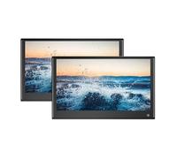 Headrest Monitor IPS Screen Vehicle Display With HDMI Out Wifi Bluetooth Mirroring Rear Seat Car Video Player Easy Setup For Trips(2 PCS Black 11.6)