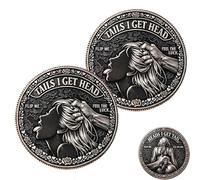 Heads I Get Tail/Tails I Get Head Commemorative Coin, Funny Decision Challenge Token for Couples Date Night Game Double Sided Lucky Novelty Gift, Adult Humor (#A2)