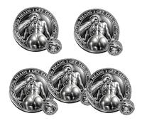 Heads I Get Tail/Tails I Get Head Commemorative Coin,Funny Heads and Tails Challenge Coin,Flirty Novelty Gift for Couples Anniversary & Date Night Game (Style C 5pc)