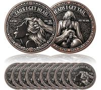 Heads I Get Tail/Tails I Get Head Commemorative Coin, Funny Heads and Tails Challenge Decision Coin, Double-Sided Lucky Token for Valentine Anniversary Date Night Ideas Collectors (B02) 2026