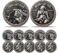 Heads I Get Tail/Tails I Get Head Commemorative Coin, Funny Heads and Tails Challenge Decision Coin, Double-Sided Lucky Token for Valentine Anniversary Date Night Ideas, Collectors (5pc A01)