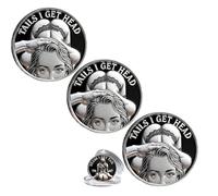 Heads I Get Tail/Tails I Get Head Commemorative Coin, Funny Heads and Tails Coins, Double-Sided Lucky Token, Heads I Get Tail Coin Humor Romantic Gift, Prank Gift for Valentine’s Day (3 PCS,C)