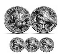 Heads I Get Tail/Tails I Get Head Commemorative Coin, Funny Male Intimacy Heads and Tails Challenge Coin, Double-Sided Male Flip The Coins for Couples, Novelty Token Adult Prank Gift (3pcs)