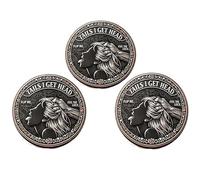 Heads I Get Tail/Tails I Get Head Commemorative Coin, Funny Novelty Heads and Tails Challenge Coins, Double-Sided Lucky Token, Valentine's Day Couples Coins, Humor Prank Gift for Adults (3PCS,#A)